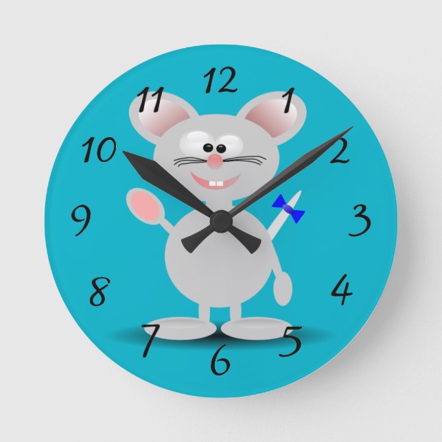 Cute animated mouse clock (Front)
