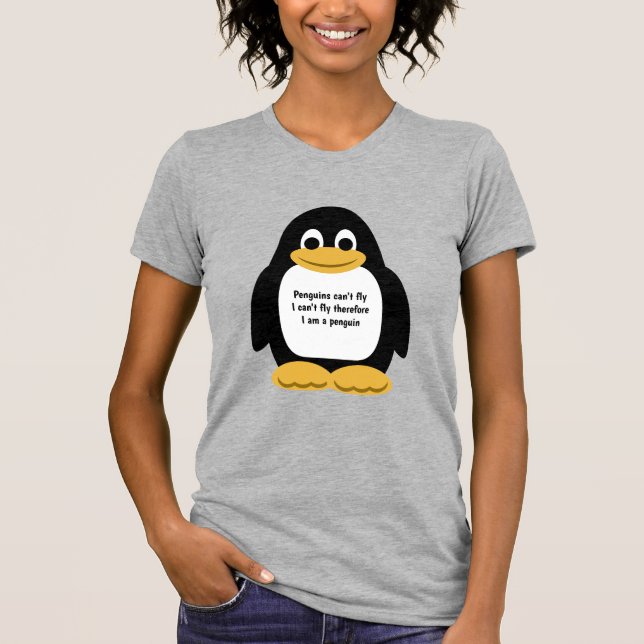 Cute animated penguin T-Shirt (Front)