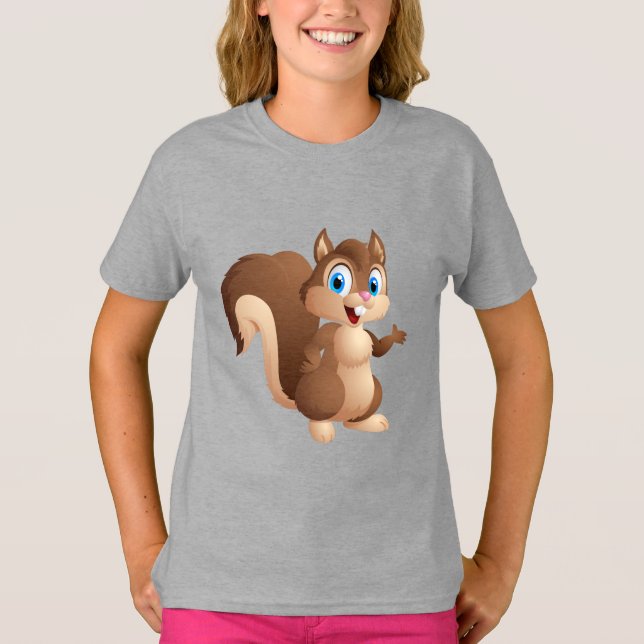 Cute animated squirrel T-Shirt (Front)