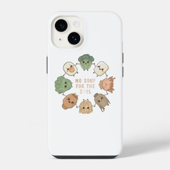 cute animated veggies iPhone case (Back)