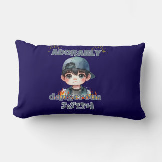 Cute Anime Boy Adorably Dangerous Lumbar Pillow