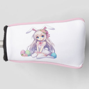cute, anime bunny Easter Golf Head Cover