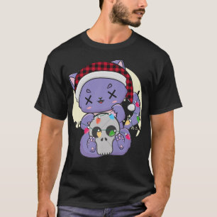 Cute Anime Cat And Kawaii Horror Kitten For Christ T-Shirt