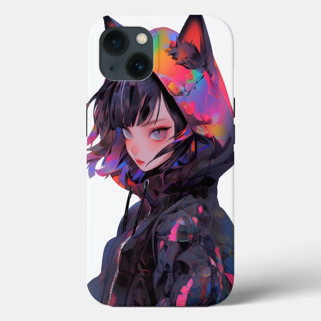 Cute Anime Catgirl Case-Mate iPhone Case (Back)