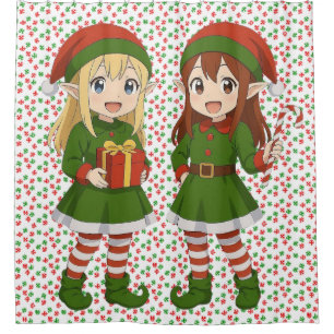 Cute anime Christmas elves Sweatshirt