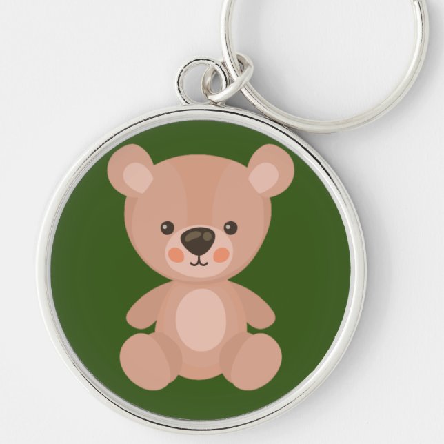 Cute Anime Doll - Adorable Character Design Keychain (Front)