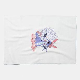 Cute Anime Dragon Bunny Easter Shirt Toddler Girl  Kitchen Towel