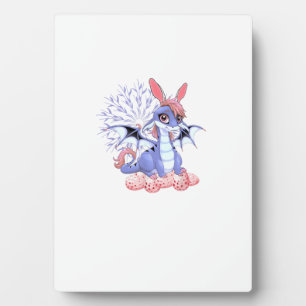 Cute Anime Dragon Bunny Easter Shirt Toddler Girl  Plaque