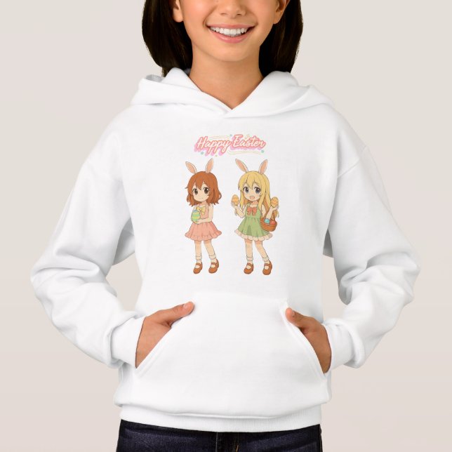 Cute anime Easter bunny girls (Front)