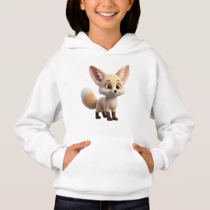 Cute Anime Fennec Fox Chibi Kids Hoodie — Kawaii B