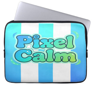 Cute Anime Gamer Boy Pixel Calm Laptop Sleeve