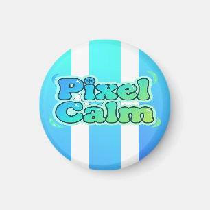Cute Anime Gamer Boy Pixel Calm Magnet