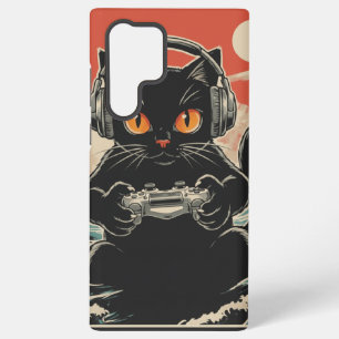 Cute Anime Gamer Kawaii Cat Japanese Gaming Gift B Samsung Galaxy Case