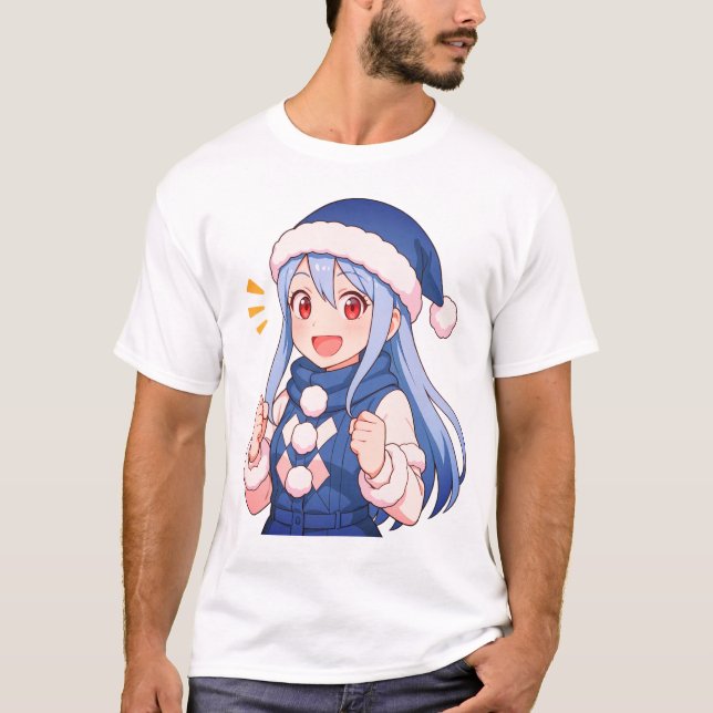"Cute Anime Girl Aesthetic"tshirt  T-Shirt (Front)