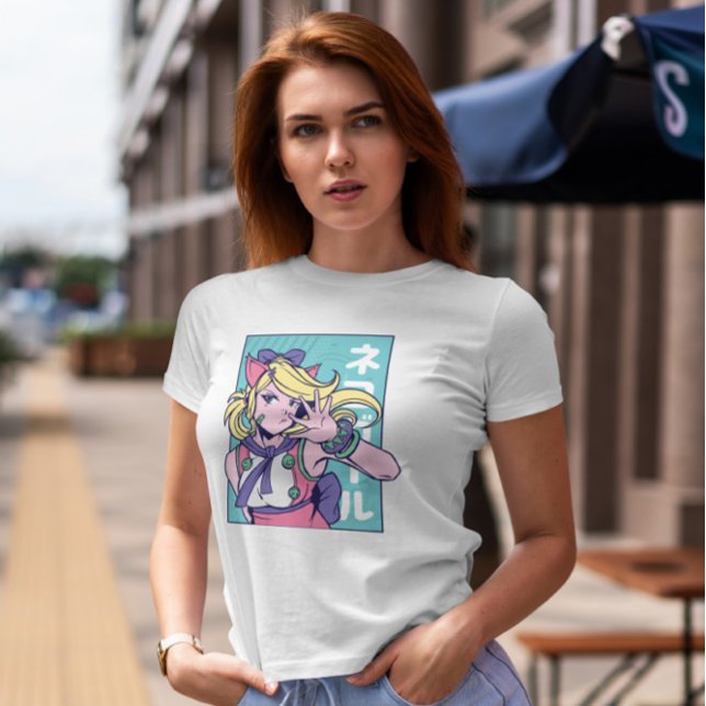 Cute Anime Girl Cat Ears  T-Shirt (Creator Uploaded)