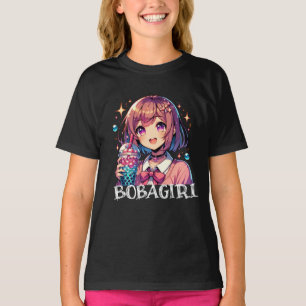 Cute Anime Girl Holding Bubble Tea T-Shirt
