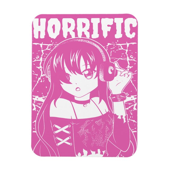 Cute anime girl  magnet (Vertical)