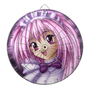 Cute Anime Girl Maid Dartboard