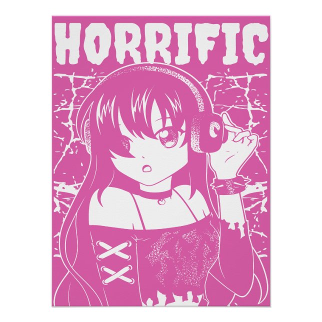 Cute anime girl  poster (Front)