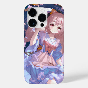 Cute Anime Girl Under A Cherry Blossom Tree Case-Mate iPhone 14 Pro Case