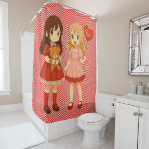 Cute anime girls Valentine's Day