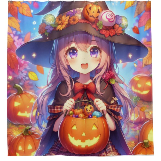 Cute Anime Halloween Witch (Front)