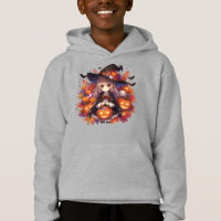 Cute, anime Halloween witch