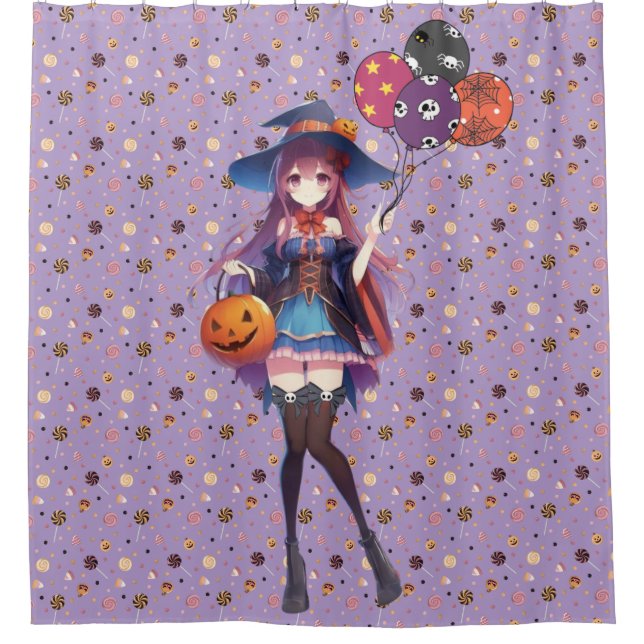 Cute Anime Halloween Witch (Front)
