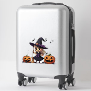Cute, anime Halloween witch
