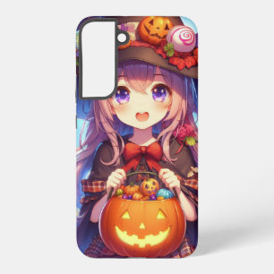 Cute Anime Halloween Witch Samsung Galaxy Case