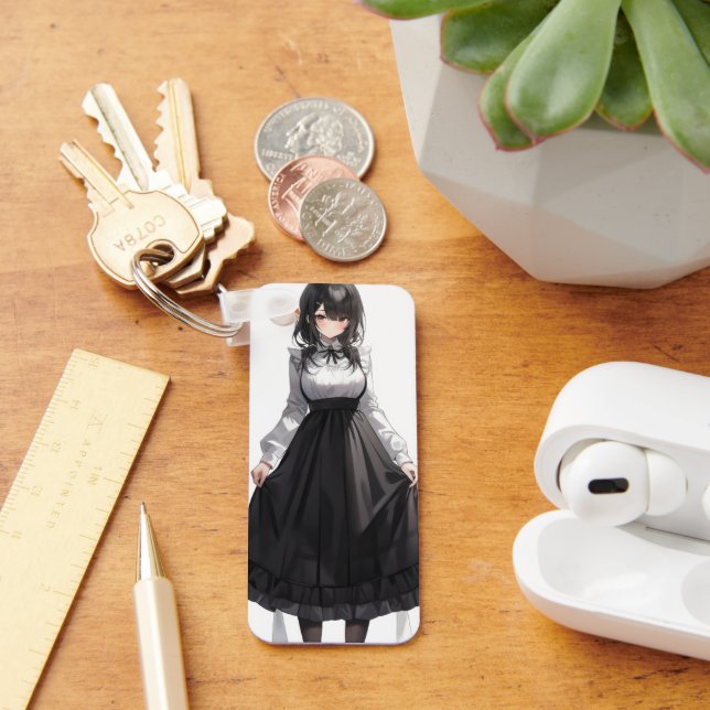 Cute Anime Maid Keychain (Desk)