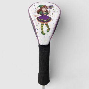 Cute anime Mari Gras girl Golf Head Cover