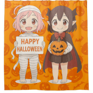 Cute anime mummy & vampire girls