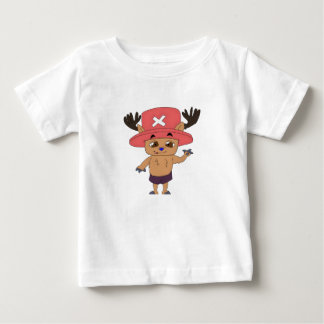 Cute Anime Reindeer Character with Red Medicine  Baby T-Shirt