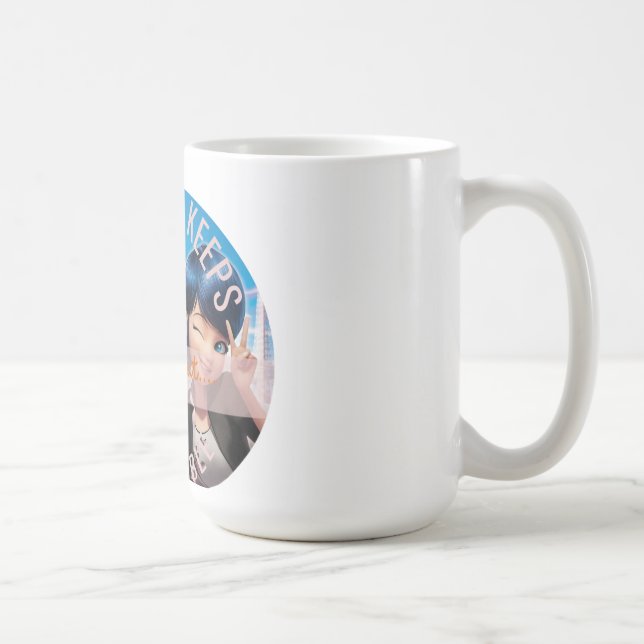 Cute Anime Style Miraculous Ladybug Quote  Coffee Mug (Right)