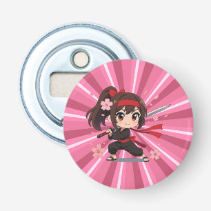 Cute anime warrior blossom girl bottle opener