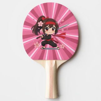 Cute anime warrior blossom girl ping pong paddle