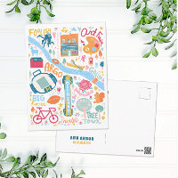 Cute Ann Arbor Michigan Favourite Things Map