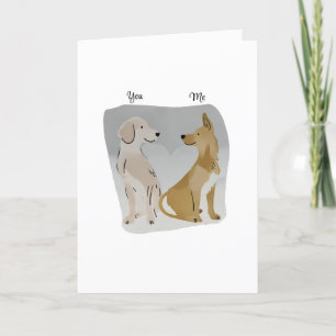 Cute Anniversary Card for Dog Lovers