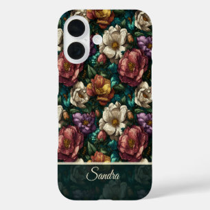 Cute Anniversary Gift Gardenias Name iPhone 16 Case