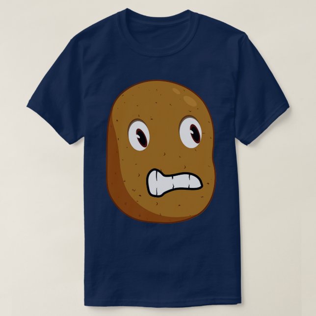 cute annoyed spud potato T-Shirt (Design Front)