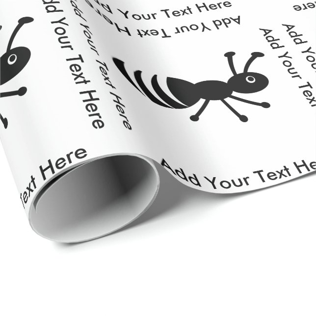 Cute Ant or Termite Funny Pest Control Wrapping Paper (Roll Corner)