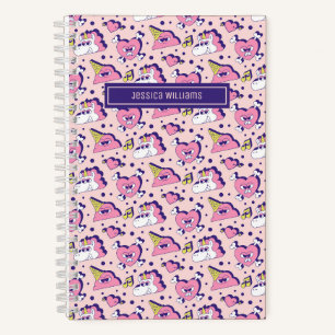 Cute Anti Valentine's Day Unicorn Love Pattern Notebook