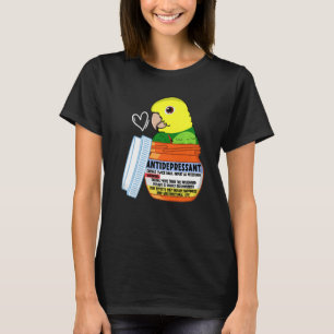 Cute Antidepressant Parrot I Double Yellow-headed T-Shirt