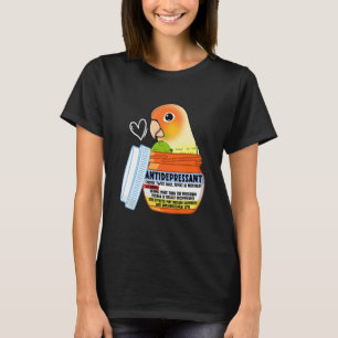 Cute Antidepressant Parrot I Green Cheek Pineapple T-Shirt