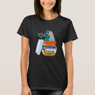 Cute Antidepressant Parrot I Turquoise Green Cheek T-Shirt