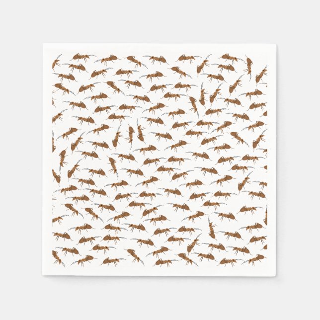 Cute Ants Pattern Napkin (Front)