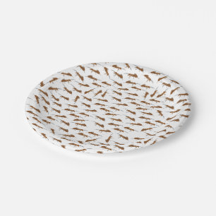 Cute Ants Pattern Paper Plate