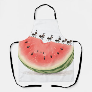 Cute Ants Watermelon Slice Apron