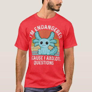 Cute Aolotl  Girls Boys Kids Vintage Aolotl Tee 